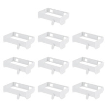 Foldable Quick Setup Trash Bag Holders with Discreet-White
