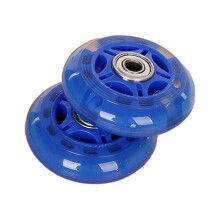 Roller Skate Wheels 4 Pack PU Rubber NonSlip Silent WearResistant Single Row Light Up Color For Kids And Adults