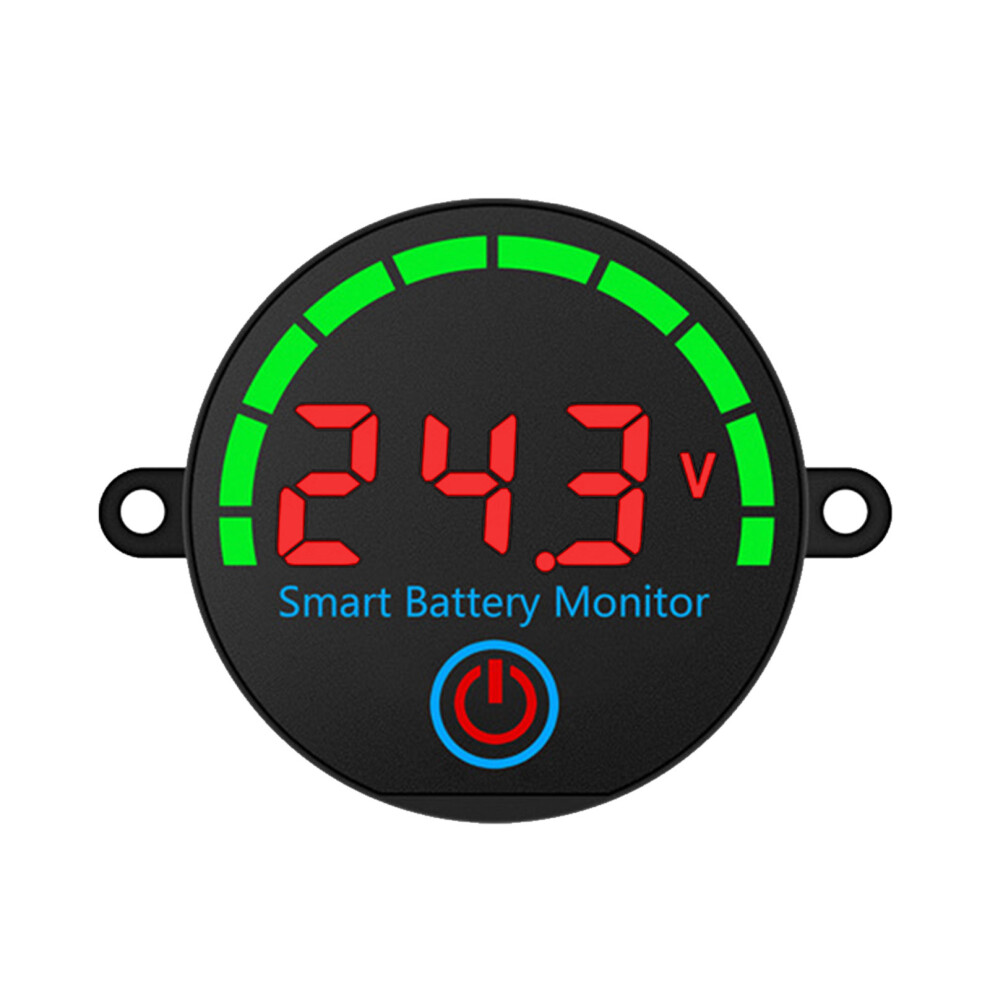 Double Voltage Battery Meter 12V 24V Led-Red With Screw Holes 7751000460891