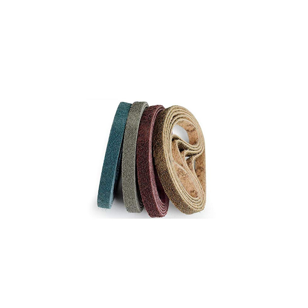 Nonwoven Nylon Abrasive Sanding Belt 330X10mm 10Pack For Stainless Steel Deburring Color 400 9067246274917
