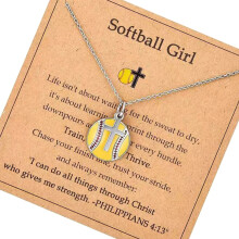 Multi Sport kruisen hanger ketting 5g licht koperen sieraden-3