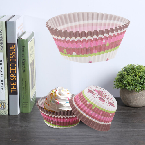 Χάρτινες θήκες για muffin ανθεκτικές στη θερμότητα, πολλαπλές χρήσεις για φούρνο, 2