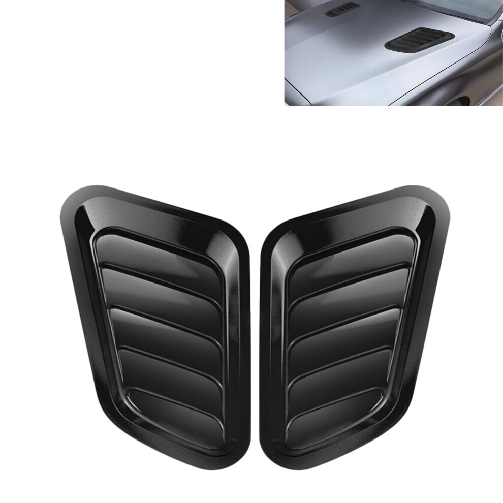 Bonnet Vents 20082025 2Piece Set Car Exterior Accessory Black 9067246275204