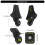 4pcs Suitcase Wheels Replacement Set Easy to Install Ergonomic 3