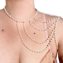 Stijlvolle meerlaagse kralen schouderketting sieraden