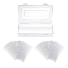Clear Currency Sleeves Set Of 100 With Protective Storage Case