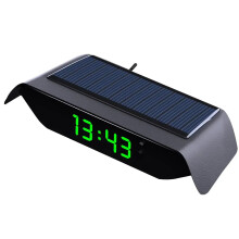 Car Dashboard Clock With Temperature And Date Noctilucence Backlight Automotive Timepiece For Weekday