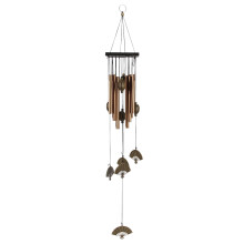 Carillon éolien résistant aux intempéries, en alliage de cuivre, avec suspension, durable et résistant. Design simple et rétro. Carillon