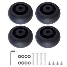 Set of 4 Travel Luggage Suitcase Replacement Wheels 40x18mm