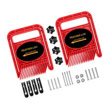 Two Featherboards Miter Gauge Slot for Engraving Machine-Red