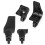 4pcs/Set Luggage Spinner Wheels Replacement Practical Plastic 1