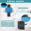 Baseball Cap Holder Rack Adjustable Dividers Easy Install-White 4