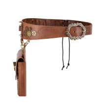 Vintage Leather Belt Bag Cosplay Waist Pouches For Cosplay And