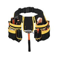 Pack d'outils multifonctionnel en tissu Oxford-Jaune et noir