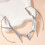 Avants Grade Gesichtsschmuck, asymmetrische Lippenkette, 7