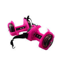 Roller Skate Wheels Whirlwind Model For Kids Pink Flashing Adjustable Heel Outdoor Skating Shoes Compatible
