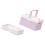 Sturdy Plastic Folding Case Space Saving Design Home Use-Purple 1