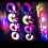 Inline Skate Wheels 76mm/80mm 82A Pink With Bearings LED 8 Pcs PU Replacement 2