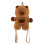 Aesthetic Backpack with Adjustable Strap Cartoon Capybara 1