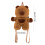 Aesthetic Backpack with Adjustable Strap Cartoon Capybara 3