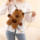Aesthetic Backpack with Adjustable Strap Cartoon Capybara 7