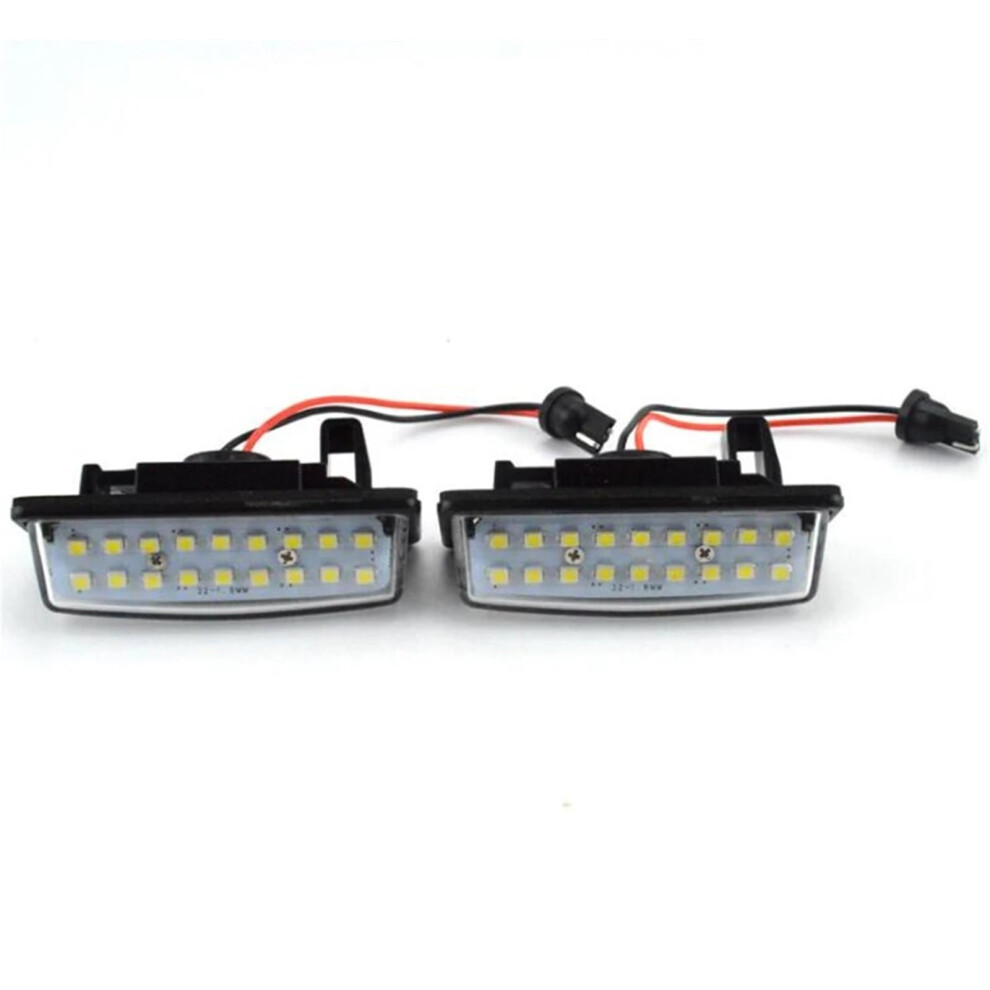 Led License Plate Pair For Nissan Teana J31 J32 Maxima Cefiro Rogue, 18 Smd Waterproof Light 9323874402994