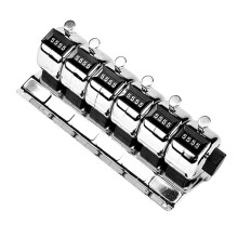 Rostfreies manuelles Klickzähler-Handgerät mit-Einheit 6
