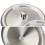 Staubdichter Deckel aus Edelstahl, recycelbarer-12,3 cm 7