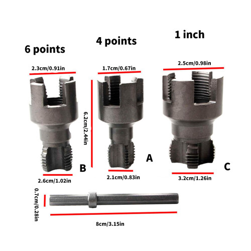 1/2 inch 3/4 inch interne externe-3 stuks 2