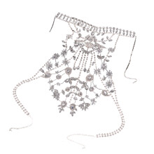 Modieuze gelaagde kraag ketting luxe body chain sieraden idool