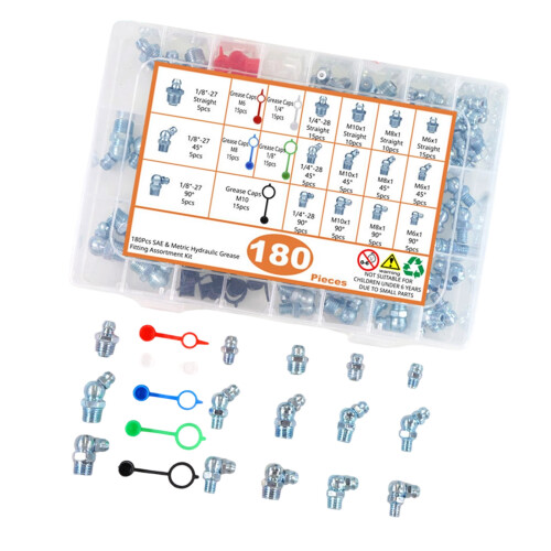 Kit de raccords de graisse, assortiment de-Métrique et anglais