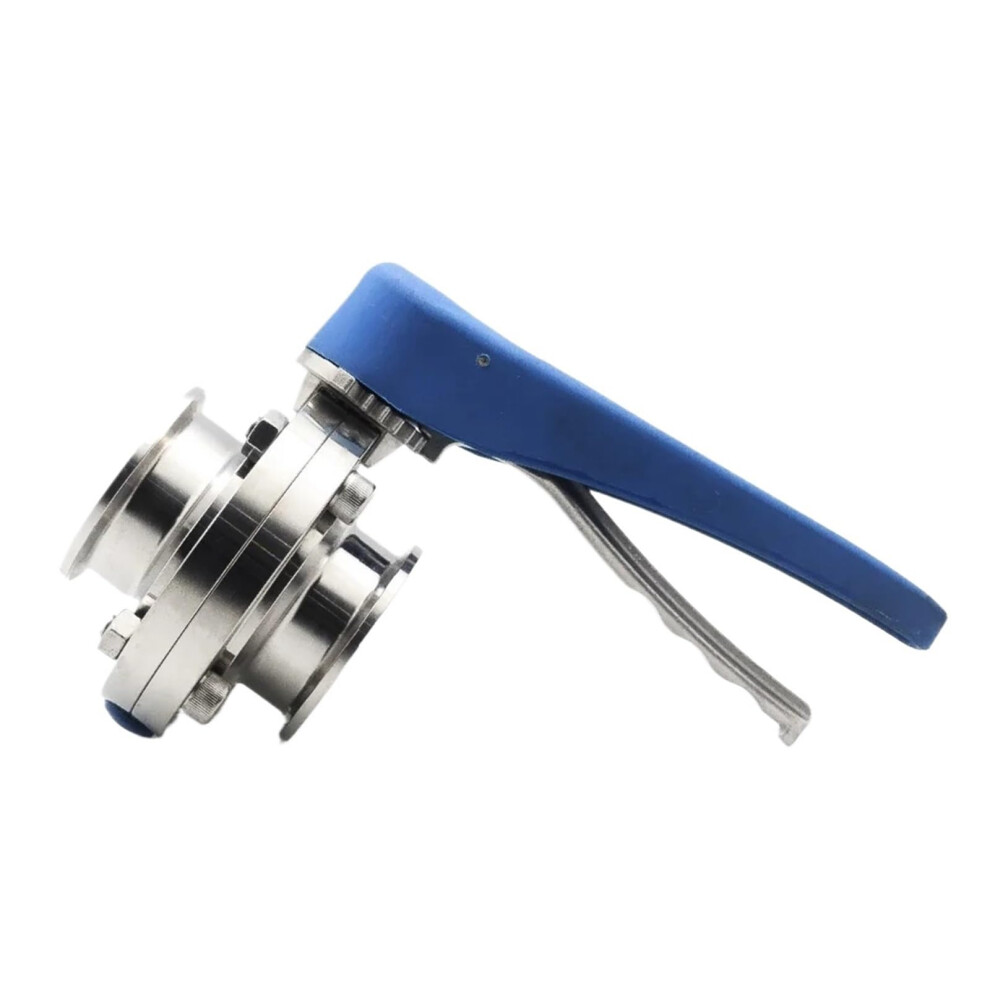 Tri Clamp Butterfly Valve 1 Inch, 11/2 Inch, 2 Inch Ss304 Sanitary Squeeze Trigger For Homebrew Dairy 9067246276515