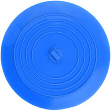 Bouchon de baignoire de 15 cm, bouchon de vidange en silicone bleu, ventouse non toxique, bloque les mauvaises odeurs, bouchon pour évier de cuisine