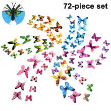 Trasforma il tuo spazio con le nostre 72 farfalle decorative 3D riutilizzabili, adesivi murali luminosi per la camera dei bambini, l'ufficio di casa