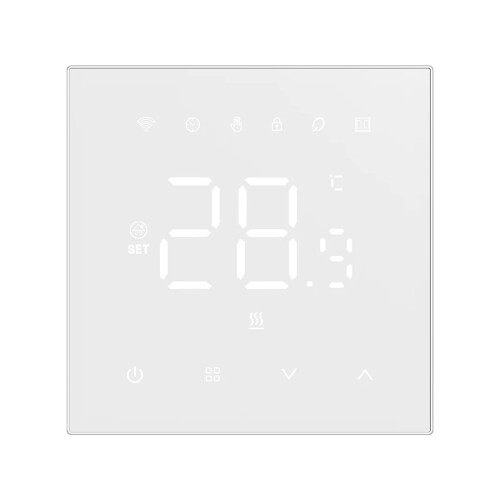 Thermostat Smart Home Underfloor Heating Gas Boiler Digital LED Temperature Controller 3A White