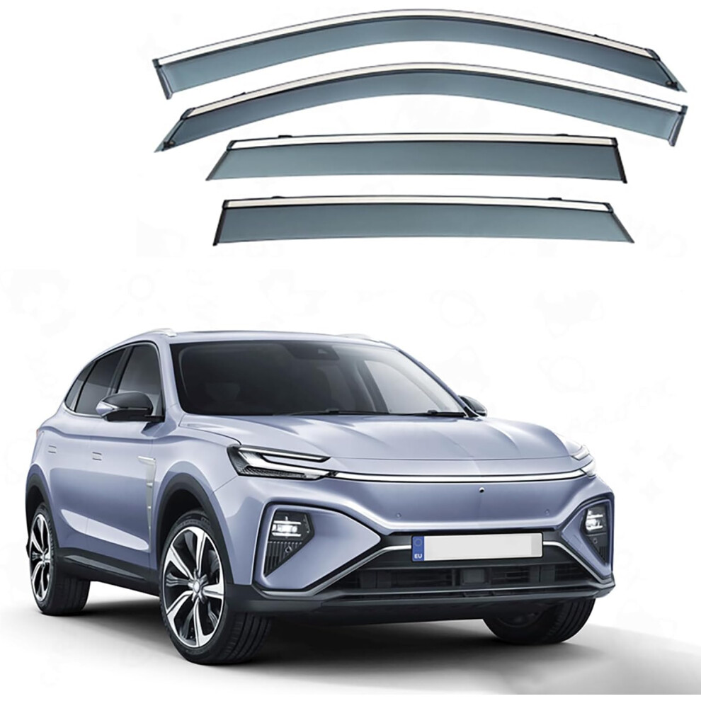 Car Wind Deflectors For Mg Marvel R Mk1 20182023 Front And Rear Smoke Tinted Window Visor Rain Guards 9067246277499