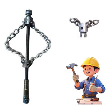 Sewer Descaling Chain, MultiPurpose PVC Pipe Dredger, Rotary Cable Maintenance Tool for Drain Blockage Removal