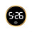 Car Interior Clock with Multicolor Luminous Display, Stick On Dashboard, Universal Vehicle Fit 1