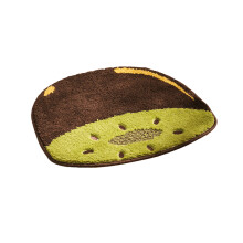 Tappetino da bagno a forma di limone carino, tappeti da bagno in morbida microfibra per decorazioni gialle, rapido assorbimento d'acqua, antiscivolo,