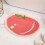 Πατάκι μπάνιου Funky Fruit για μπάνιο, αντιολισθητικό χαλί μπάνιου σε σχήμα λεμονιού 3
