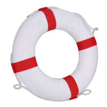 Durable Material Lifebuoy with Oxford Cloth Shell and Polyurethane Closed-Cell Foam, Swimming Pool Safety Throwing Ring with Water Floating