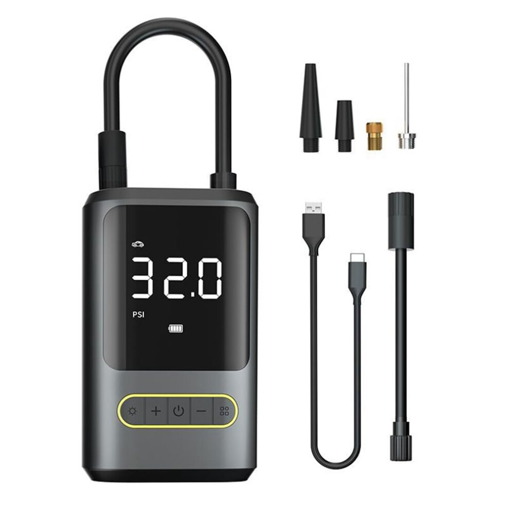 Portable Electric Pump Inflator Wireless Air Pump Usb Typec Rechargeable 4000Mah Battery For Bike Motorcycle Car 9067246277864