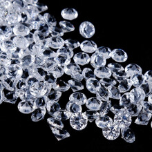Elegância para Casamento: 3000 peças de diamantes acrílicos de cristal de 6 mm com brilho, atóxicos, ideais para decoração de mesas de