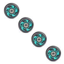 Inline Skate Wheels 72Mm 76Mm 80Mm PU Replacement Wheels With Bearings For Indoor Outdoor Hockey Skating