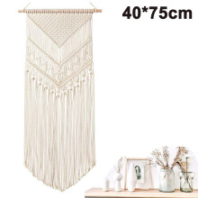 Décoration murale bohème chic en macramé, art géométrique artisanal pour une décoration texturée, pièce maîtresse au design élégant