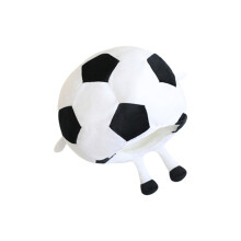 Plüsch-Fußball-Kopfbedeckung, 3D-Fußballhut für