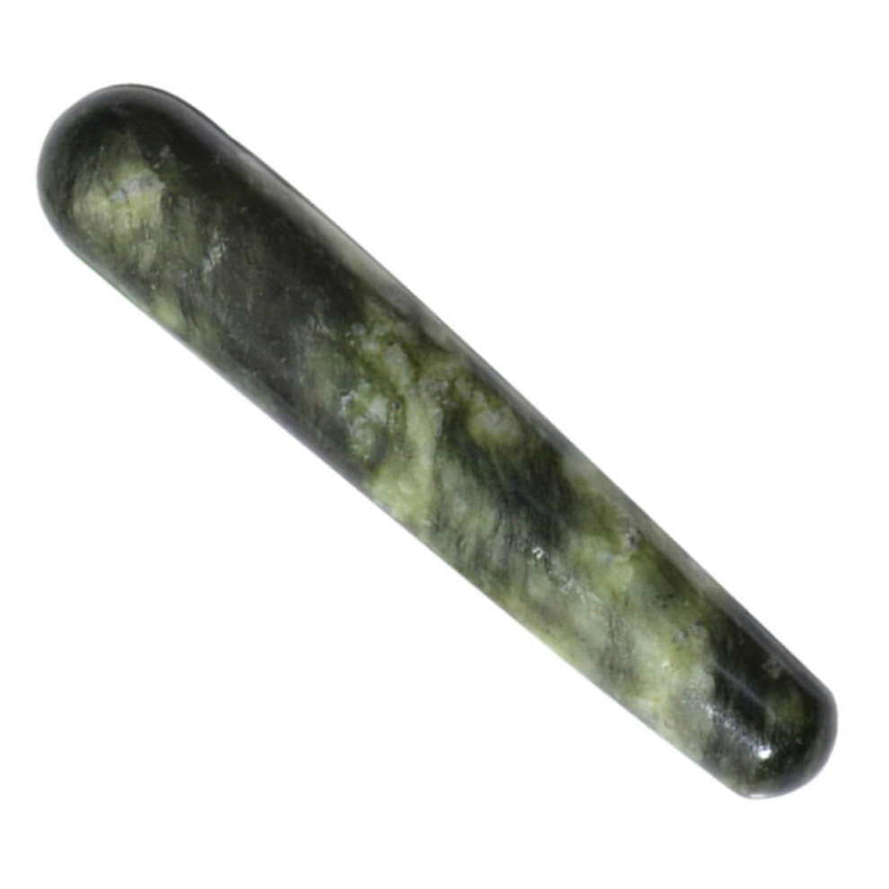 Jade Acupressure Massage Pen For Facial And Body Acupoint Therapy Smooth Polished Jade Massager Portable Skin Care Tool