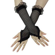 Elegante Netzhandschuhe, Partyzubehör, Handschuhe für