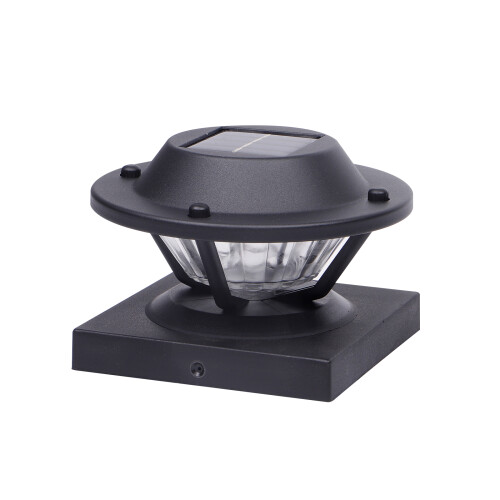 Tampas impermeáveis para lanternas solares, lâmpadas solares de filamento de tungstênio para postes de madeira/vinil de 4x4, 5x5 e 6x6 polegadas,
