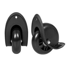 1 Pair PVC Luggages Wheels Suitcase Wheels Replacement Spare